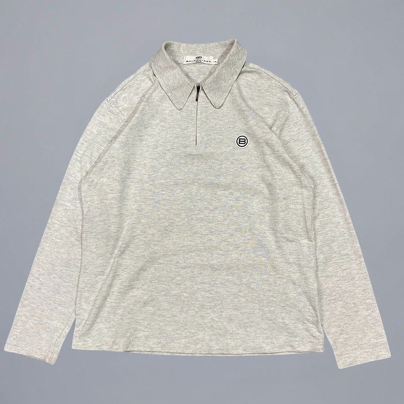 バレンシアガ ゴルフ BARENCIAGA GOLF 長袖 ハーフジップ ポロシャツ