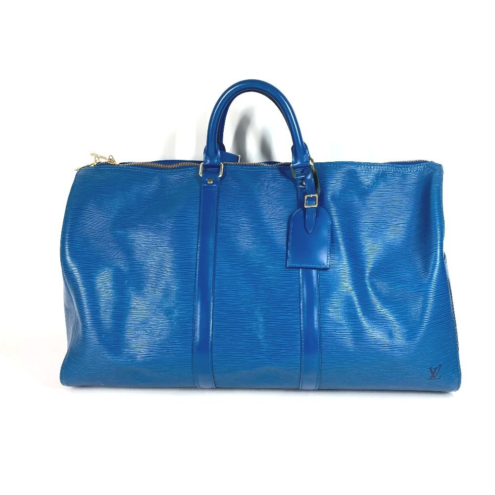 【LOUIS VUITTON】ボストンバッグ　キーポル50 エピレザー　ブルー. LOUIS VUITTON】ボストンバッグ キーポル50 エピレザー ブルー