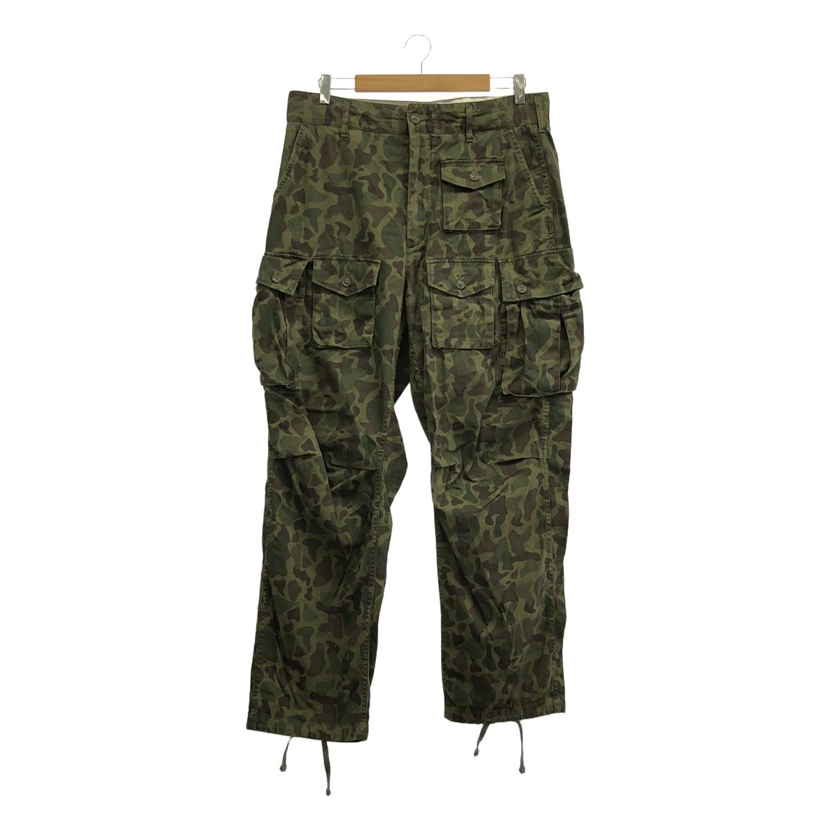 Engineered Garments / エンジニアドガーメンツ | 2023SS | SUNRISE MARKET別注 FA Pant 6.5oz Flat Twill Olive Camo 迷彩 カーゴパンツ | M | オリーブ系 | メンズ