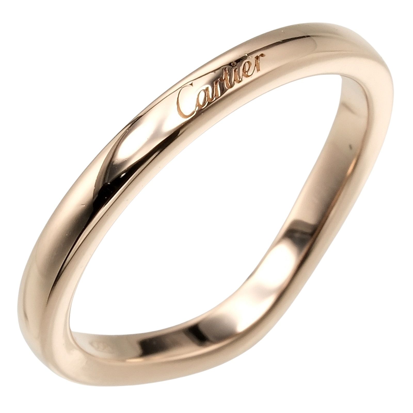 CARTIER】カルティエ バレリーナ カーブ K18ピンクゴールド 6号 