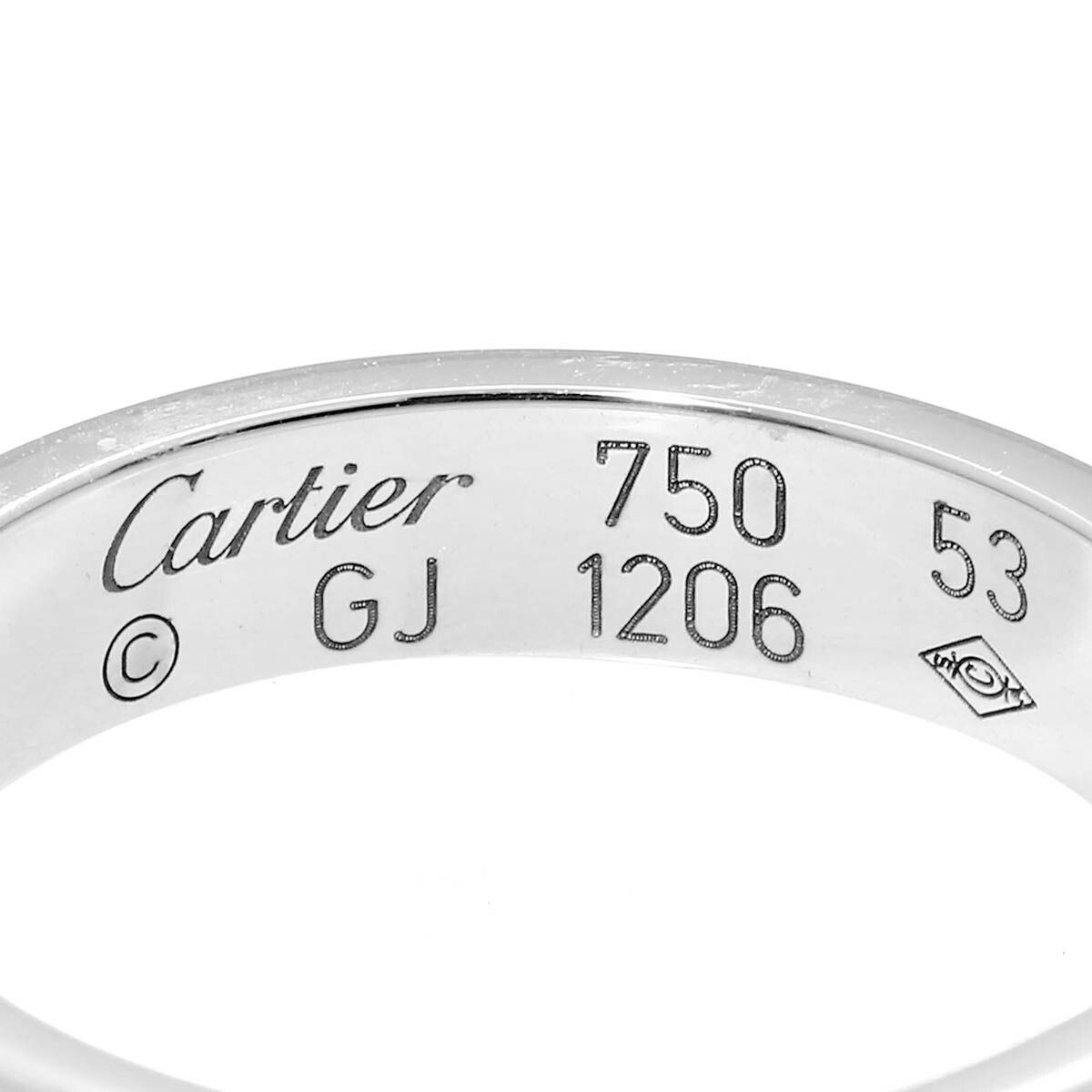 カルティエ Cartier ハッピーバースデー リング 指輪 K18WG 13号 中古 