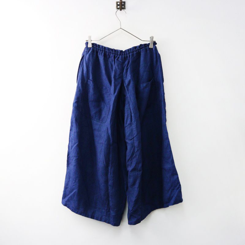 ヴラスブラム Vlas Blomme 中白フラットリネン ハカマパンツ F