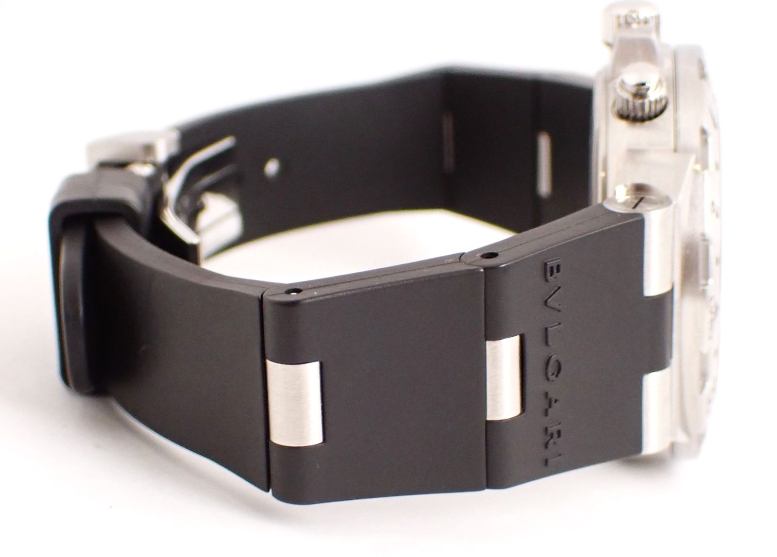 ブルガリ BVLGARI GMT40SFB ディアゴノ GMT クロノグラフ 自動巻き メンズ 箱・保証書付き_802188 ブルガリ ディアゴノ プロフェッショナル クロノ GMT40SFB メンズ