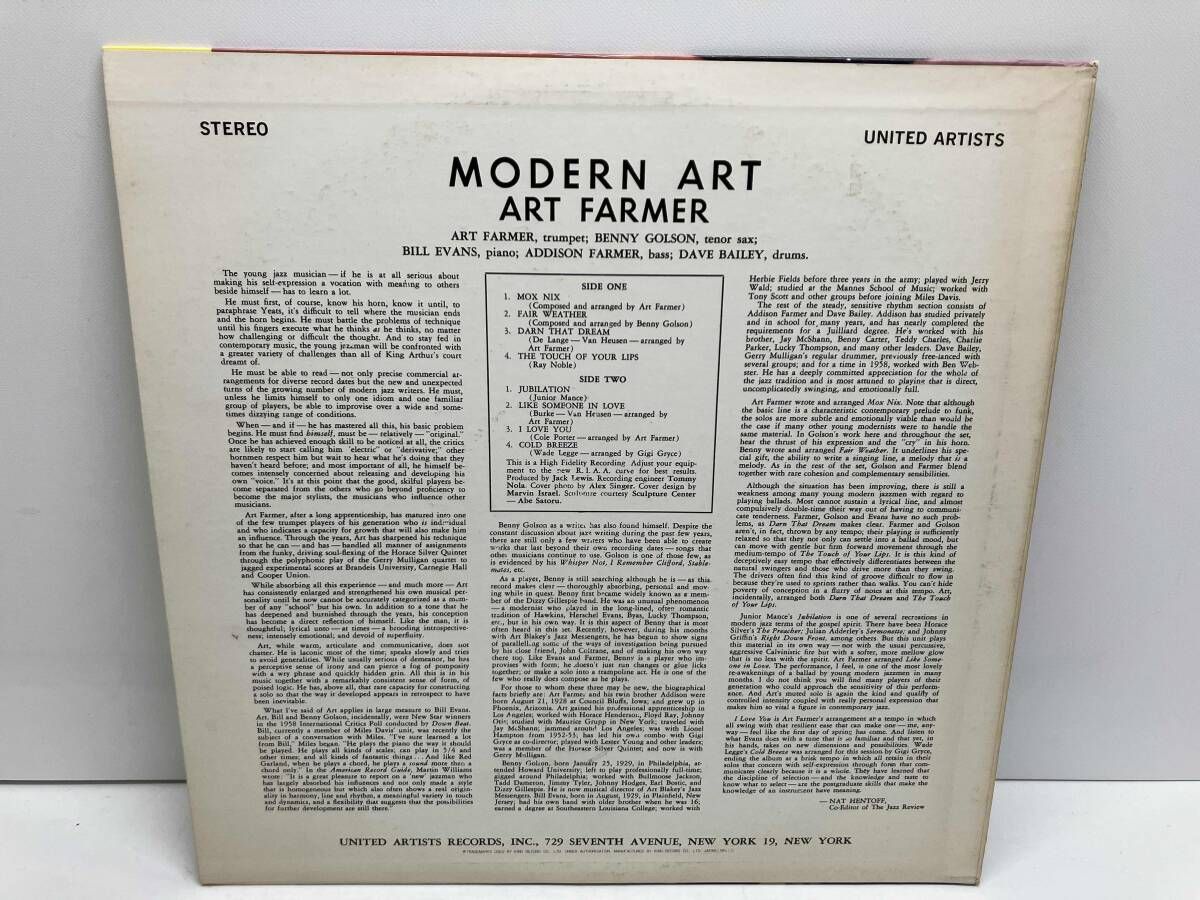 LP レコード ART FARMER アート・ファーマー モダン MODERN
