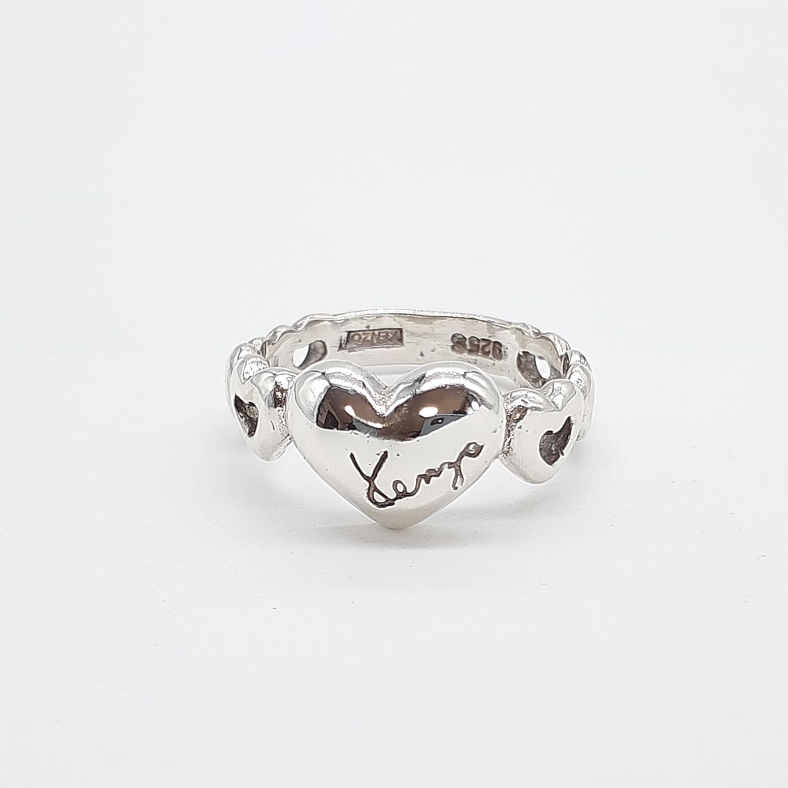 KENZO ケンゾー リング シルバー SILVER 925 ハート ロゴ - メルカリ