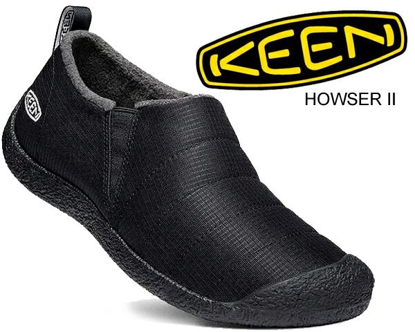 キーン ハウザー 2 メンズ KEEN HOWSER II TRIPLE BLACK 1023997 トリプル ブラック スリッポン リラックスシューズ