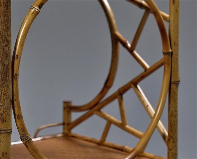 HR247 【ヴィンテージ・レトロ】猫脚 オールドマルニ 花台 電話台