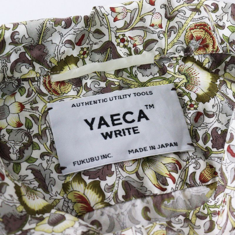 美品 ヤエカ YAECA WRITE ライト リバティプリントシャツ S