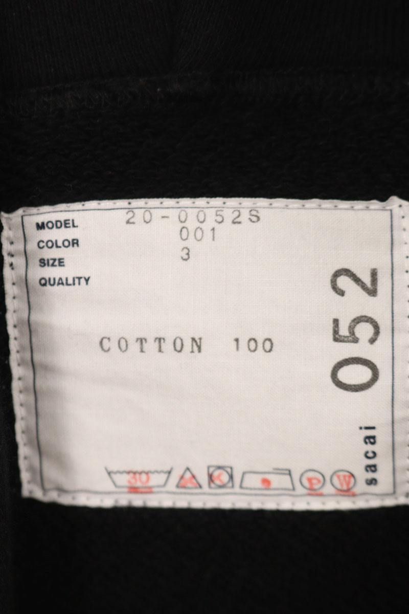 サカイ 20-0052S ビッグリボウスキ 英字プリントパーカー メンズ 3  