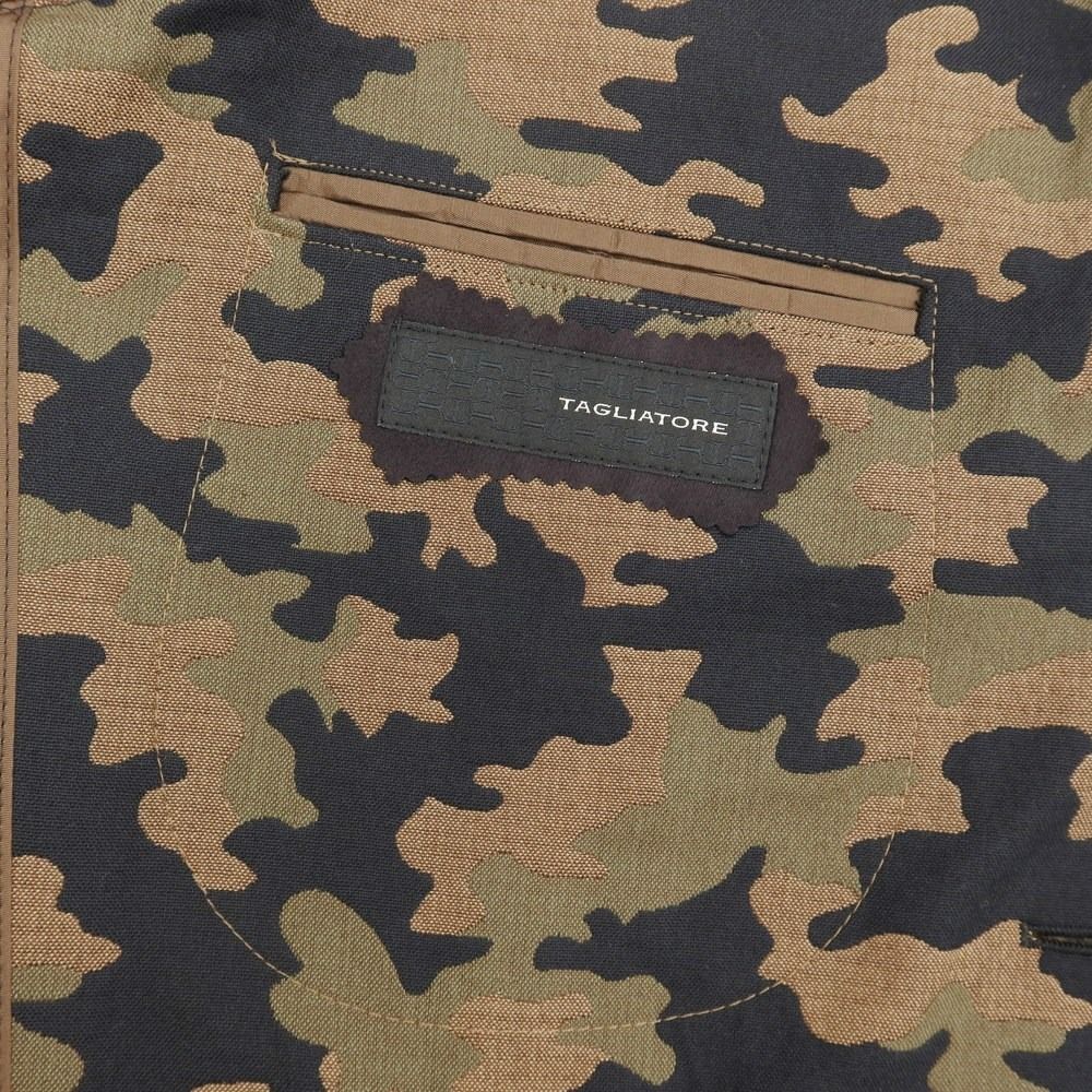 新品】タリアトーレ TAGLIATORE コットンシルク カモフラージュ柄 2B
