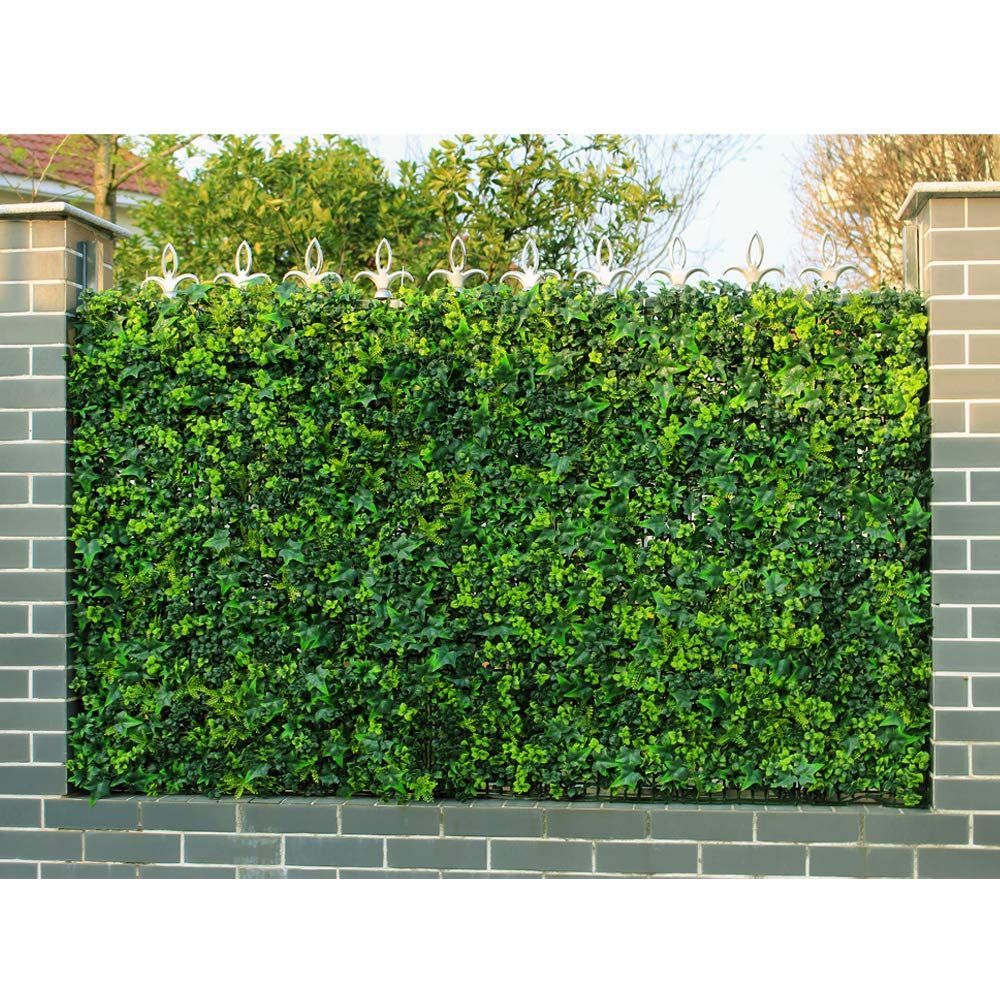 マット 壁掛け 人工観葉植物 50x50cm|枚 4枚 フェイクグリーン インテリア ULAND ウォール装飾