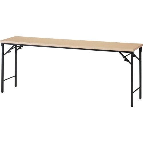 2営業日で発送 TRUSCO トラスコ中山 TRUSCO 折りたたみ会議テーブル 1500X450XH700 棚板なし ナチュラル TST1545C 8000