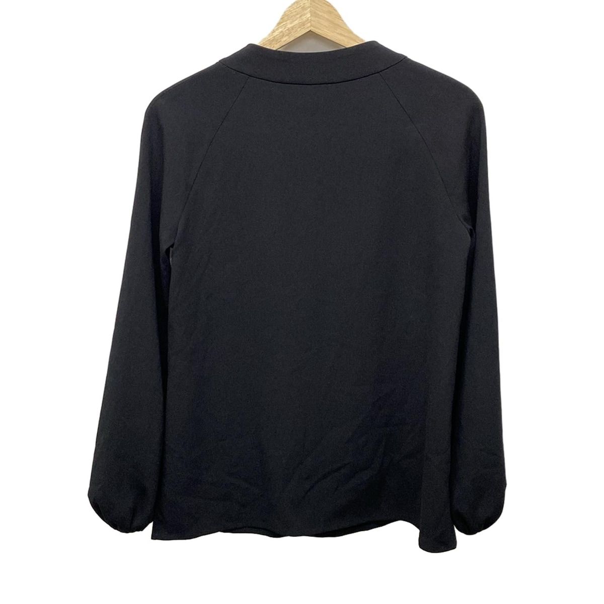 Rene ルネ 長袖カットソー サイズ34 S レディース - 黒 ビジュー|パール