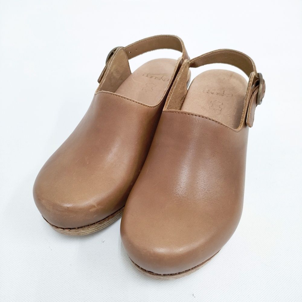 dansko ♥品 ストラップ レザー サイズ37 サンダル ブラウン レディース ダンスコ 5-0911S◎