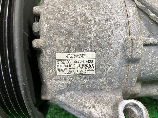 ラクティス NCP125 エアコンコンプレッサー G 4WD デンソー 447260  