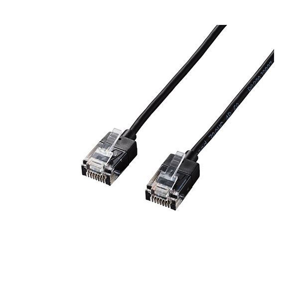 エレコム LANケーブル/CAT6A/スーパースリム/5.0m/ブラック LD-GPASS/BK5X5