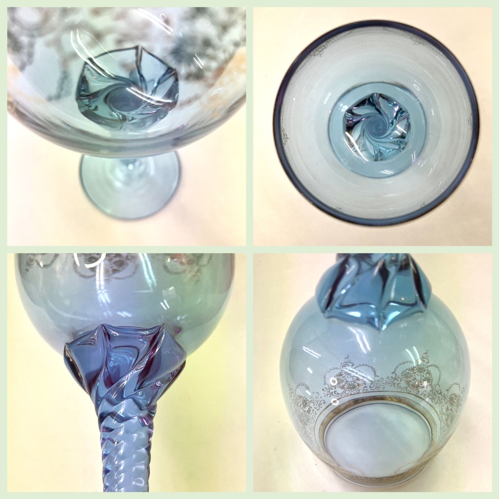 上美品⭐️ベネチアングラス-N】 『アレキサンダーワイングラス4