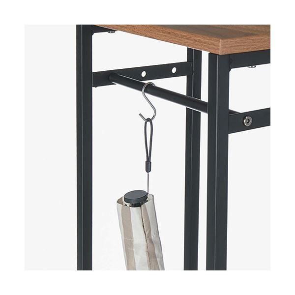 YAMAZEN アンブレラスタンド 幅300×奥行200×高さ1000mm ダークブラウン|マットブラック RUS-30 DBR3|MBK 1台