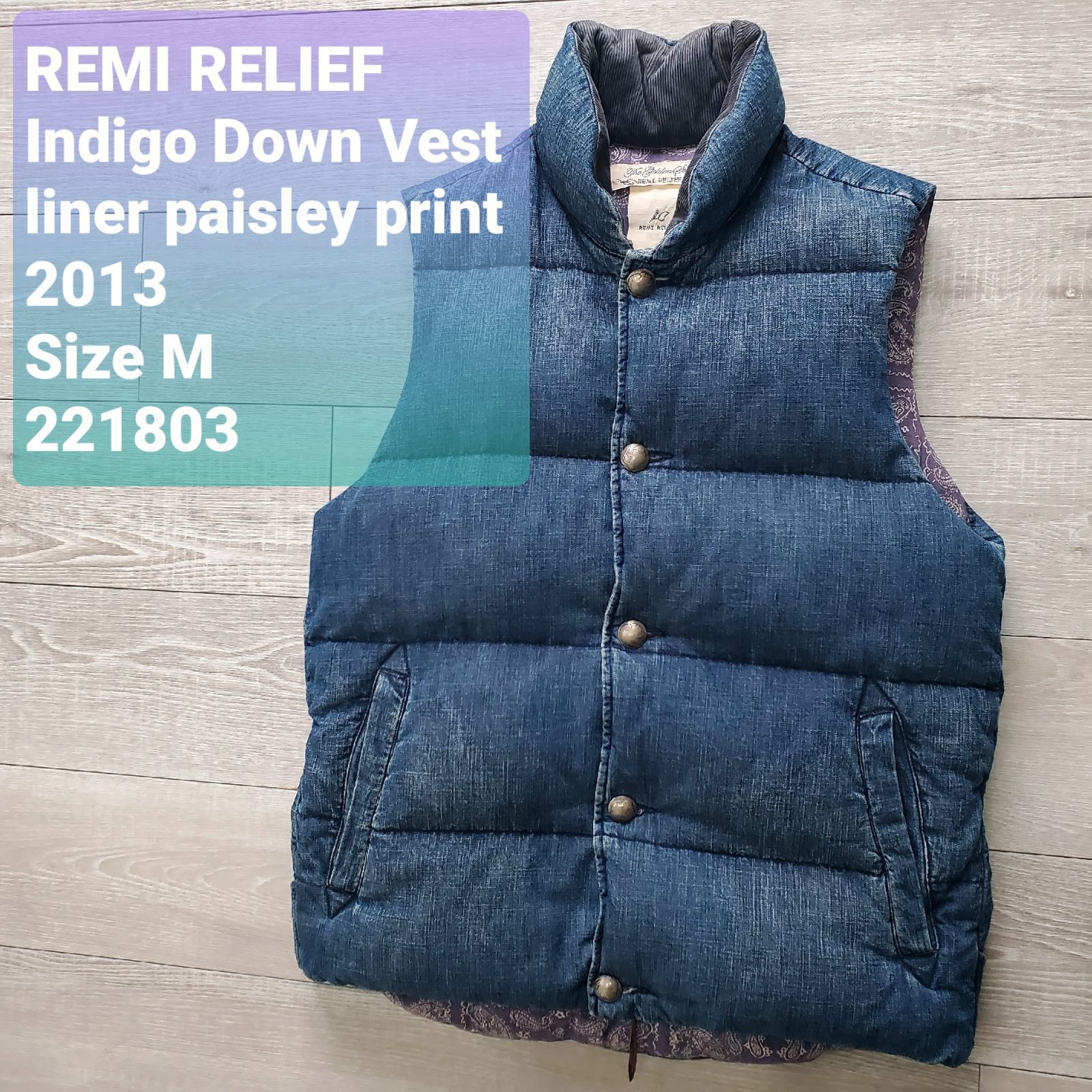 REMI RELIEF＞より、インディゴフリースベストが入荷しています！｜ビームス 広島｜BEAMS
