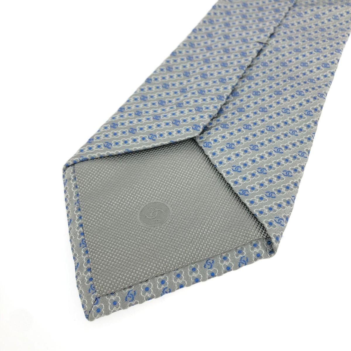 CHANEL シャネル ネクタイ ココマーク/カメリア/シルクツイル/ライト