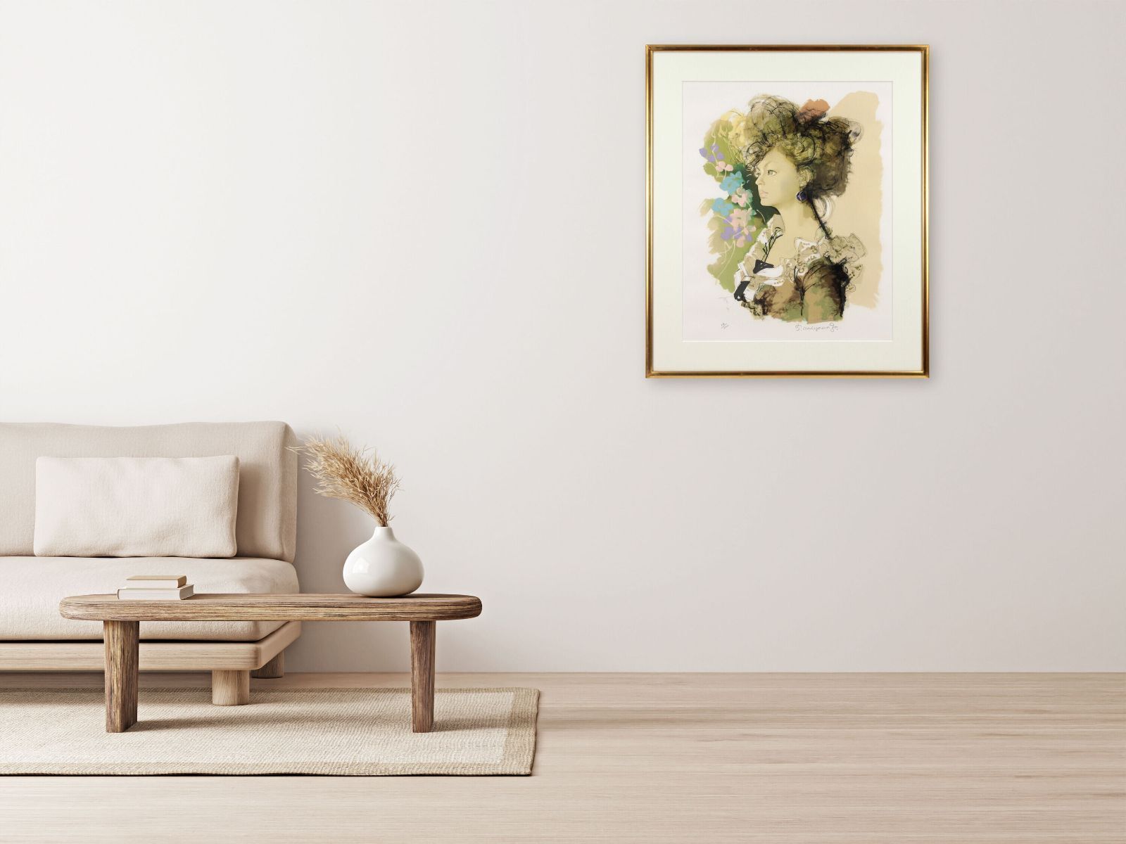 宮永岳彦 リトグラフ 版画『エンジの女』 絵画 宮永岳彦 リトグラフ 版画『エンジの女』 絵画 - メルカリ