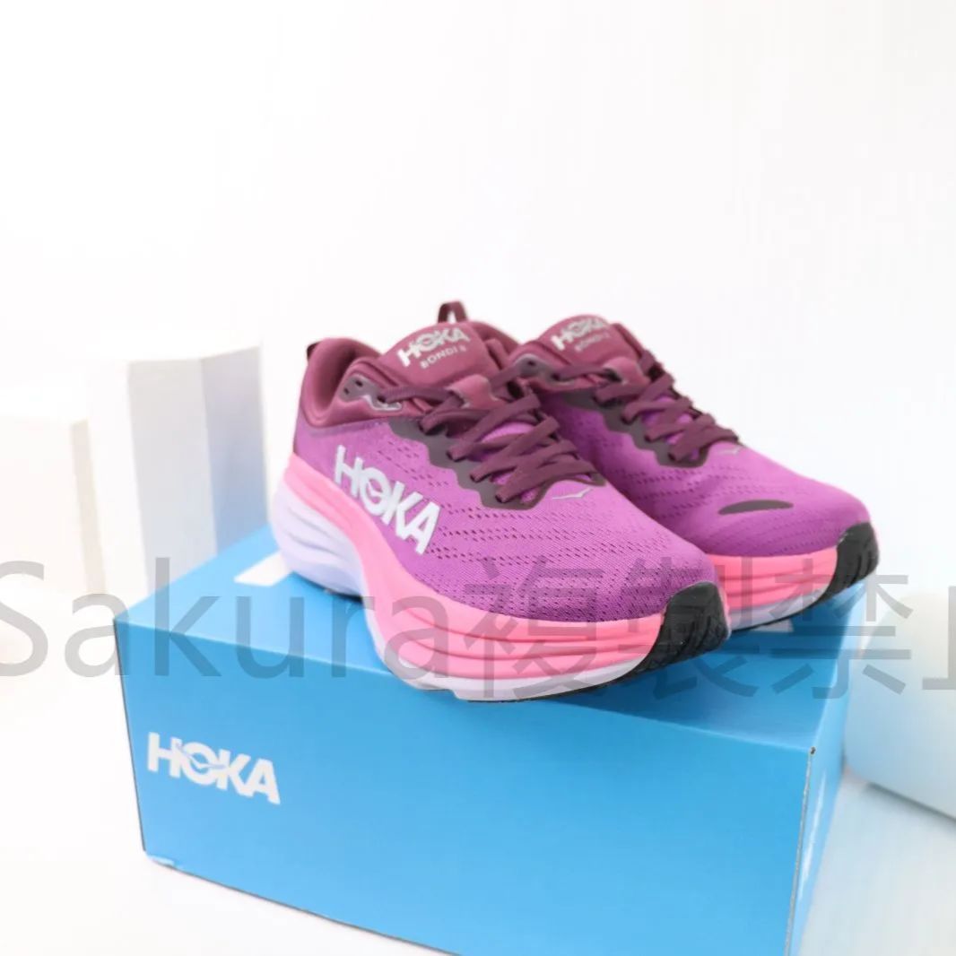 HOKA ONE ONE BONDI 8 ホカオネオネ ボンダイ8   ランニングシューズ レディース スニーカー パープルピンク