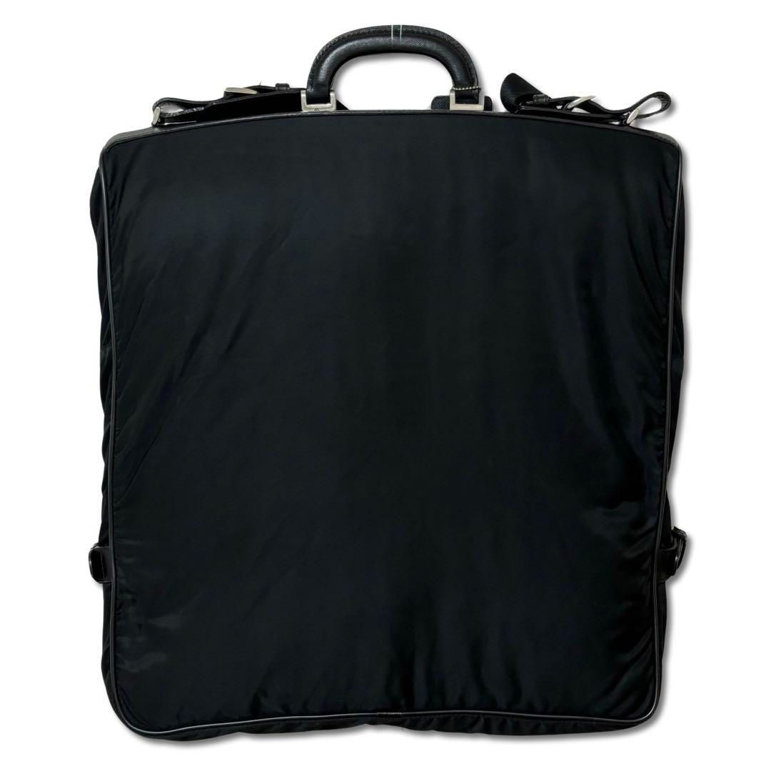 プラダ/PRADA テスートナイロン ガーメントバッグ スーツカバー希少美品 レア プラダ テスートナイロン×レザー ガーメントバッグ