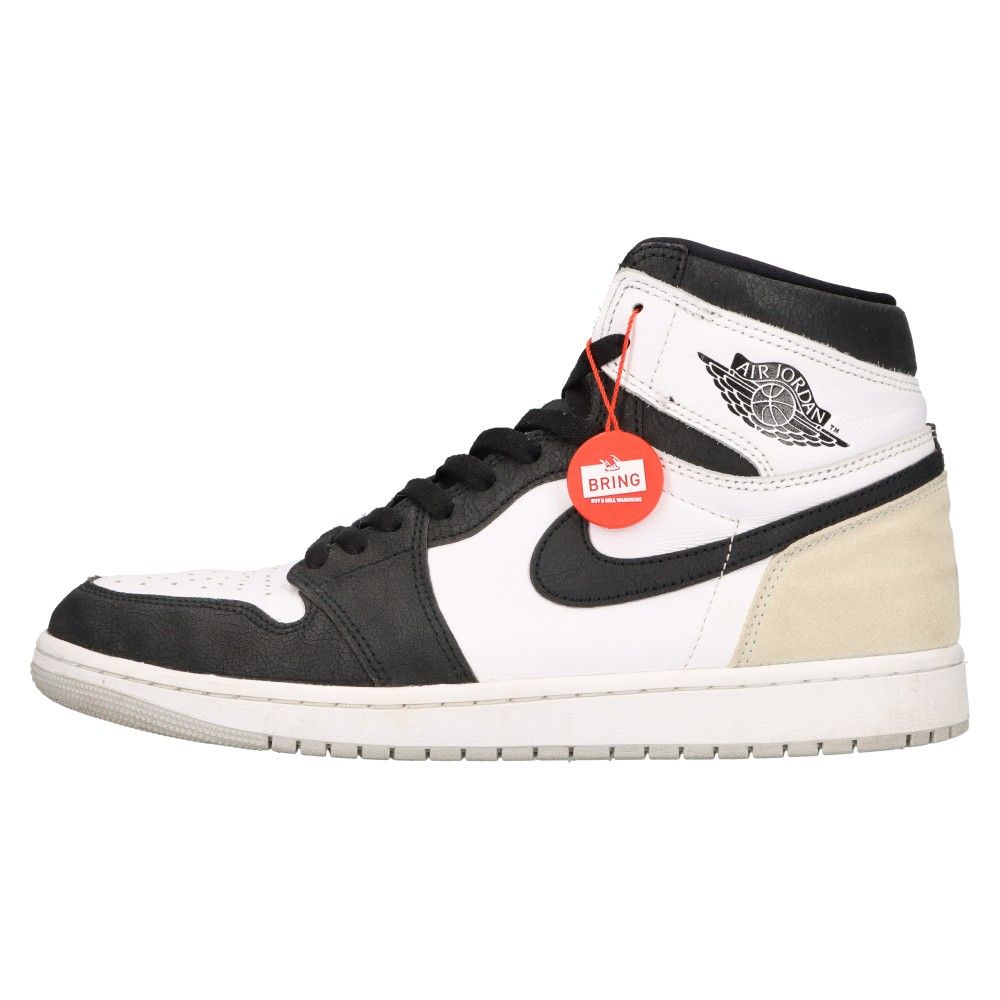 NIKE (ナイキ) AIR JORDAN1 RETRO HIGH OG Bleached Coral 555088-108 エアジョーダン1 ハイ  ブリーチドコーラル ハイカットスニーカー ブラック/グレー US10.5/28.5cm - メルカリ