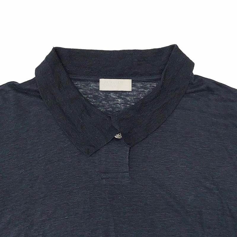 マーガレットハウエル MARGARET HOWELL 22SS LINEN JERSEY POLO MHL