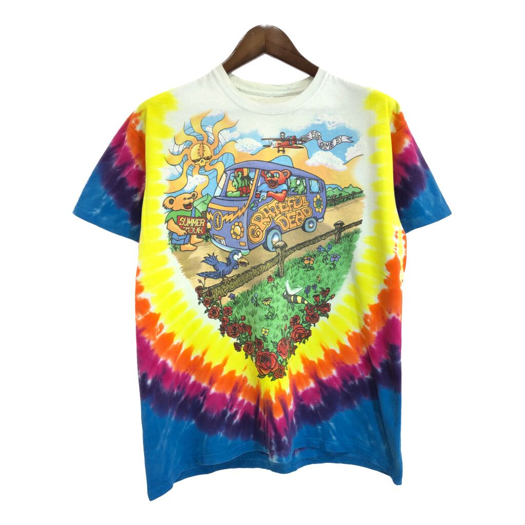 LIQUID BLUE リキッドブルー GRATEFUL DEAD グレイトフル デッド Ｔシャツ バンド タイダイ マルチ メンズ L 古着 U1659
