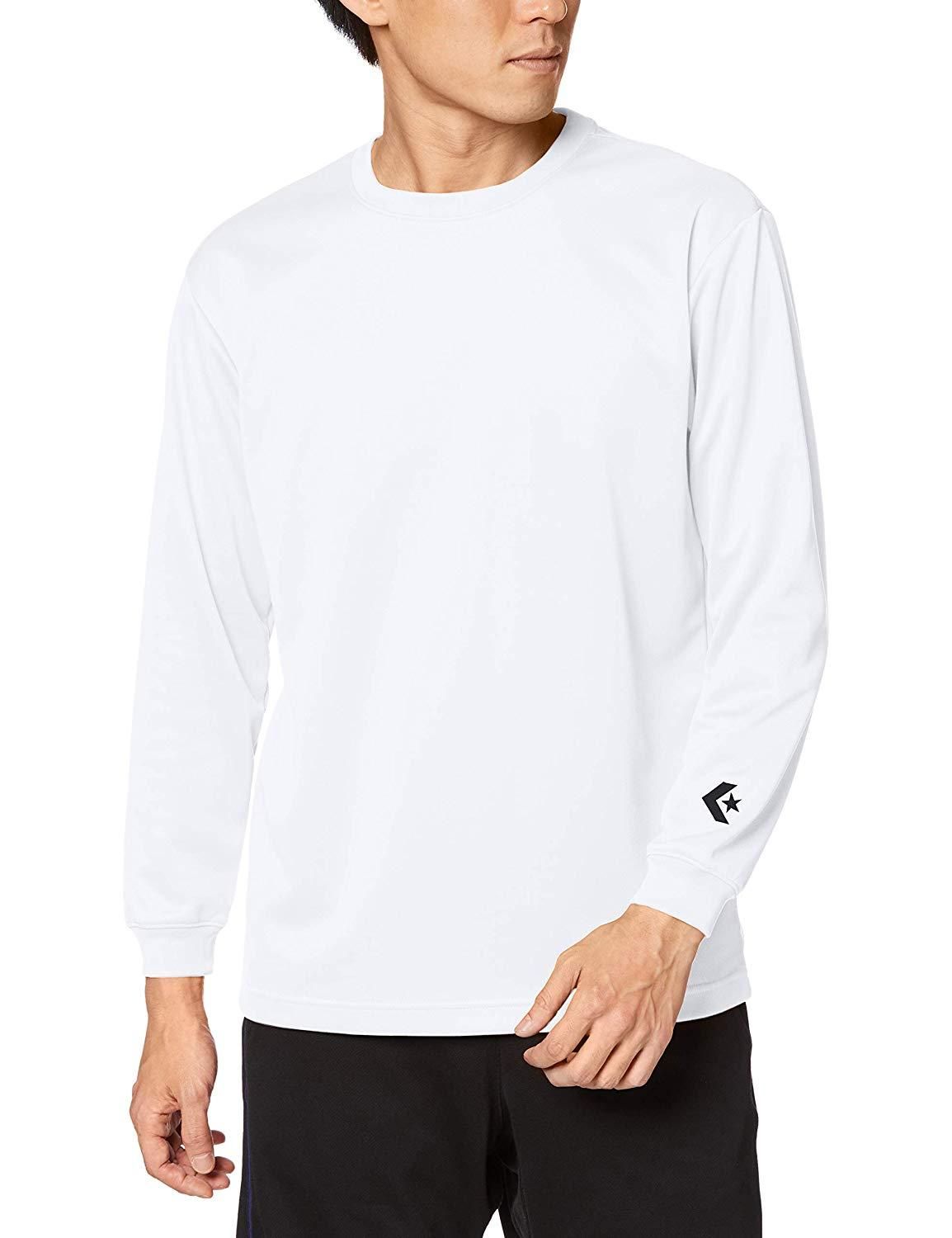 【新品・4営業日で発送】コンバース 9F_ロングスリーブTシャツ (CB291324L) 色 : ホワイト サイズ : M 