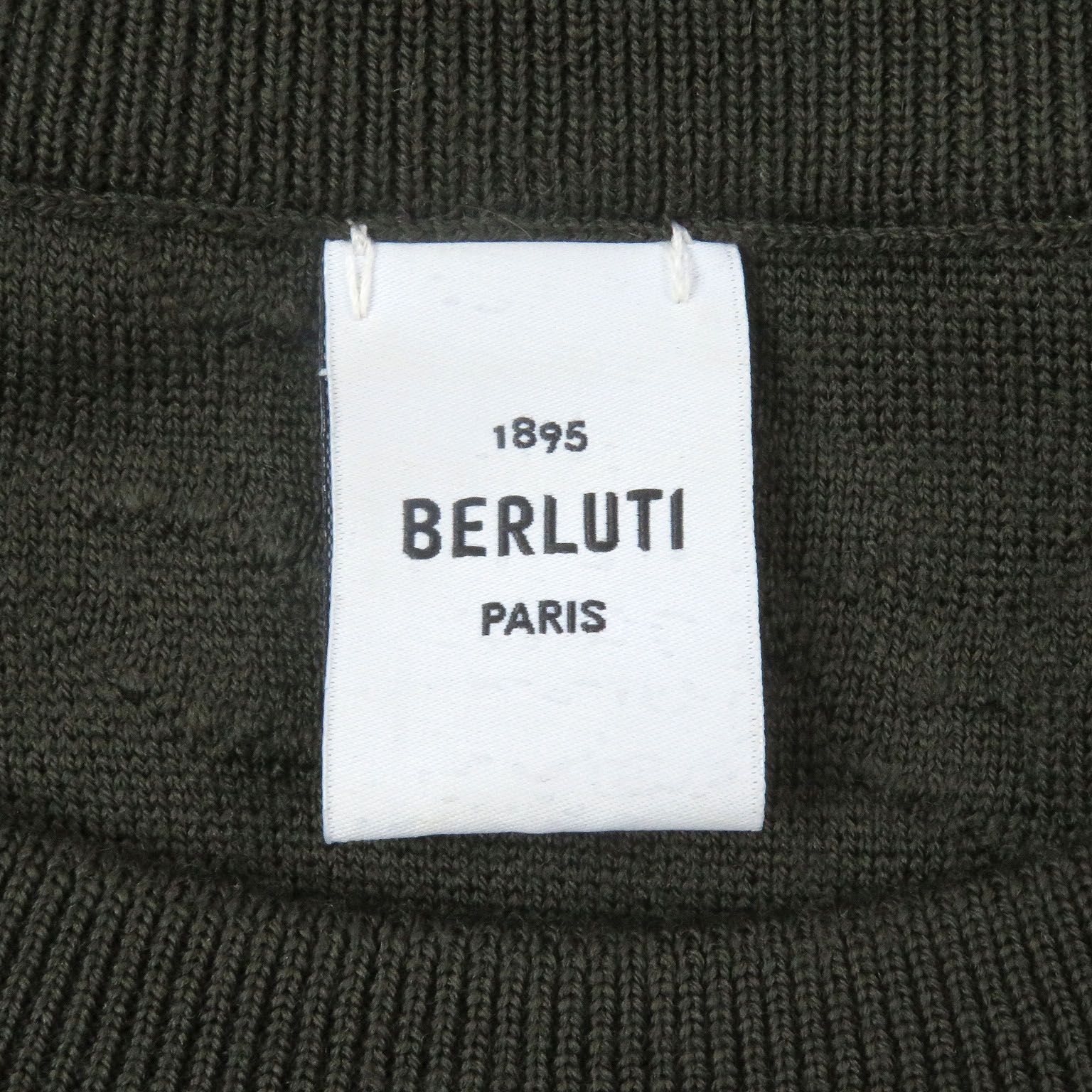 美品/M】ベルルッティ カリグラフィ ニットセーター イタリア製 グレー系