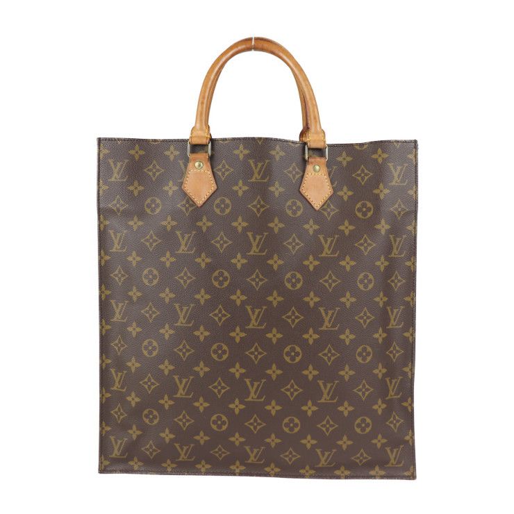 Aランク ルイ・ヴィトン サックプラ M51140 モノグラム LOUIS VUITTON トートバッグ レディース メンズ ブラウン brown