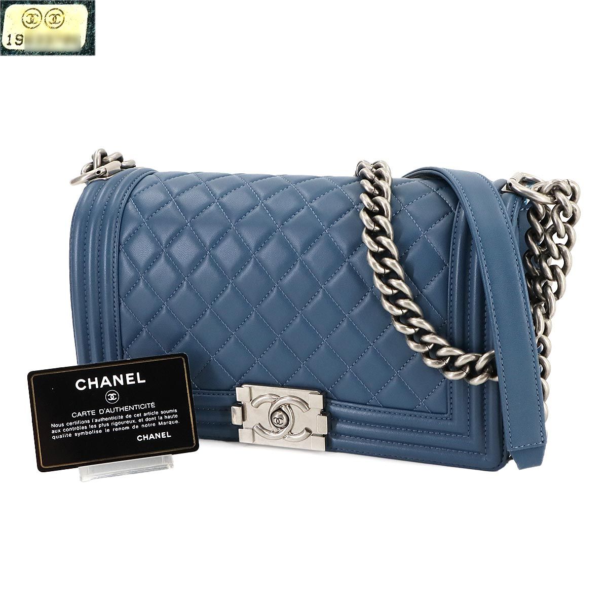 新品同様 シャネル CHANEL ボーイシャネル チェーン ショルダー バッグ