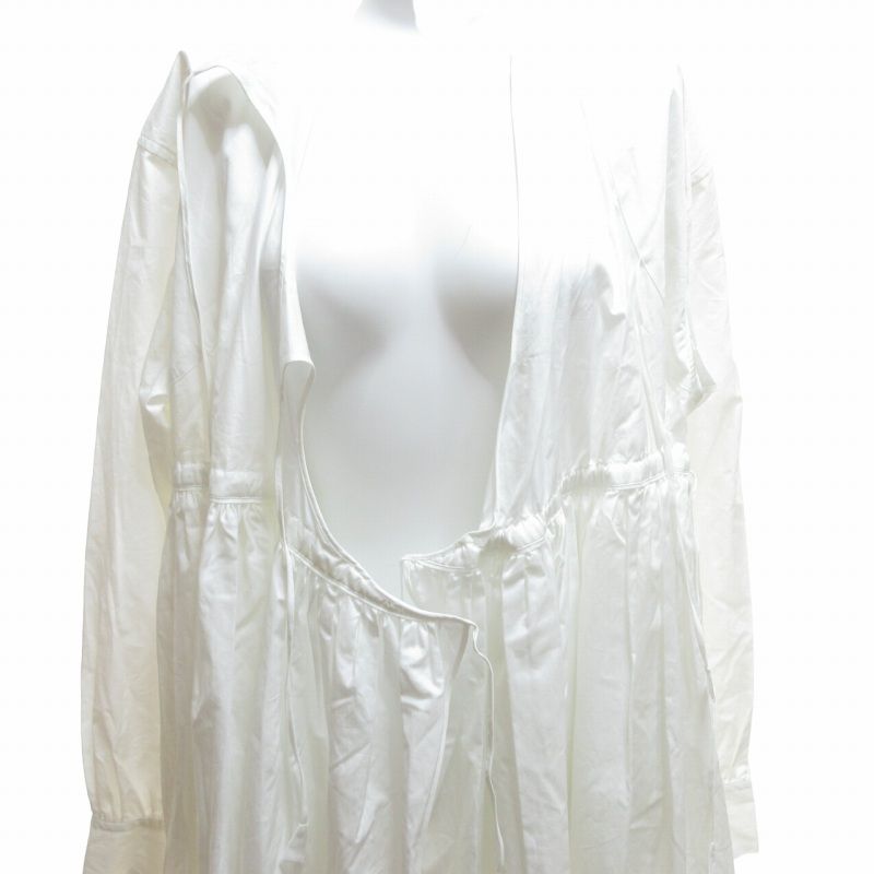 ライト WRYHT タグ付 23SS KNOTTED ASYMMETRY FRONT DRESS RAW WHITE 