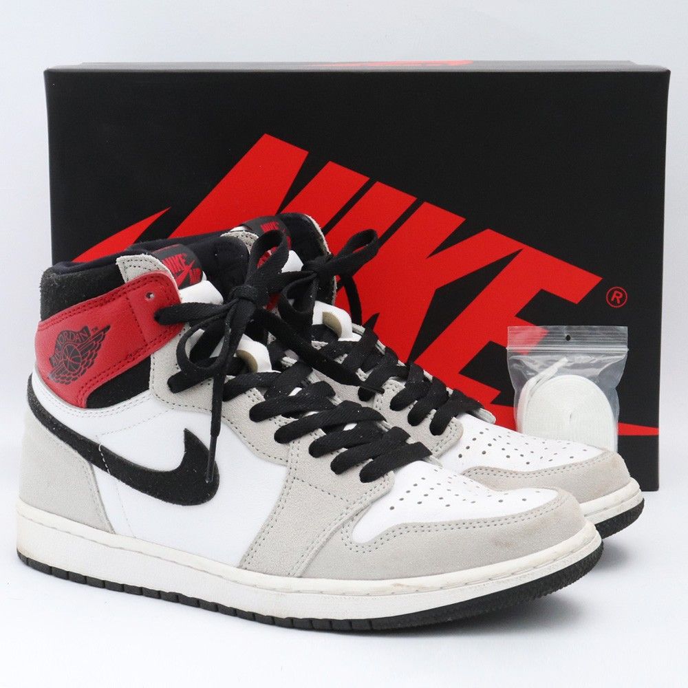 27cm NIKE Air Jordan 1 High OG White/Black/Light Smoke Grey - メルカリ