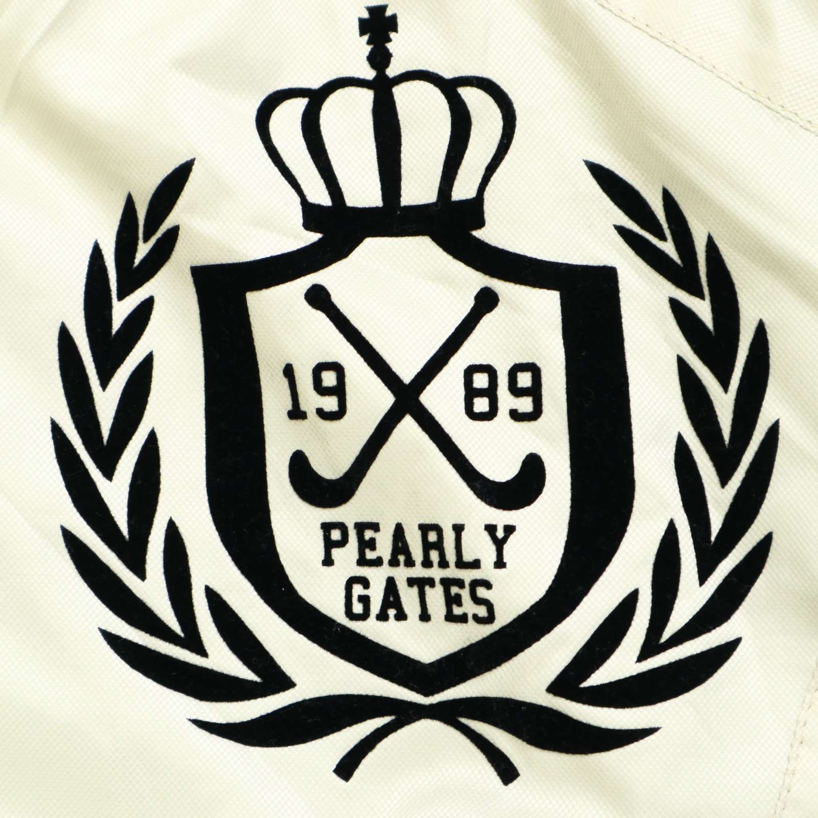 直接受渡 PEARLY GATES パーリーゲイツ ゴルフ 通年 裏地付き ロゴ マイクロチェック ウインドブレーカー トレーナー Sz.4 メンズ