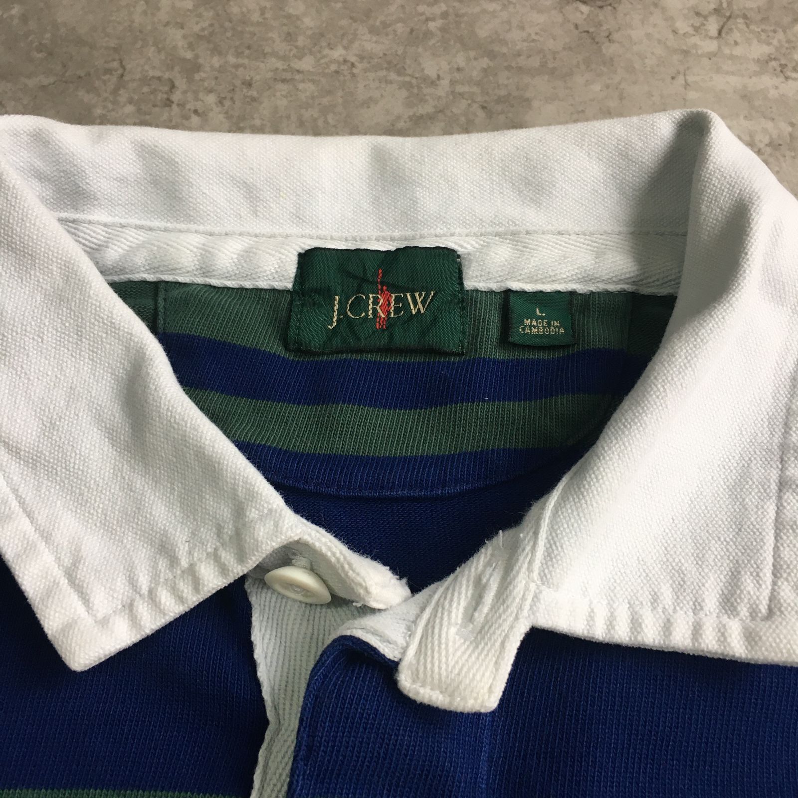 J.CREW Border Lager Shirt ジェークルー ボーダー ラガーシャツ 