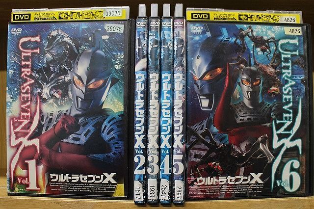 DVD ウルトラセブンX 全6巻 ※ケース無し発送 レンタル落ち ZG939