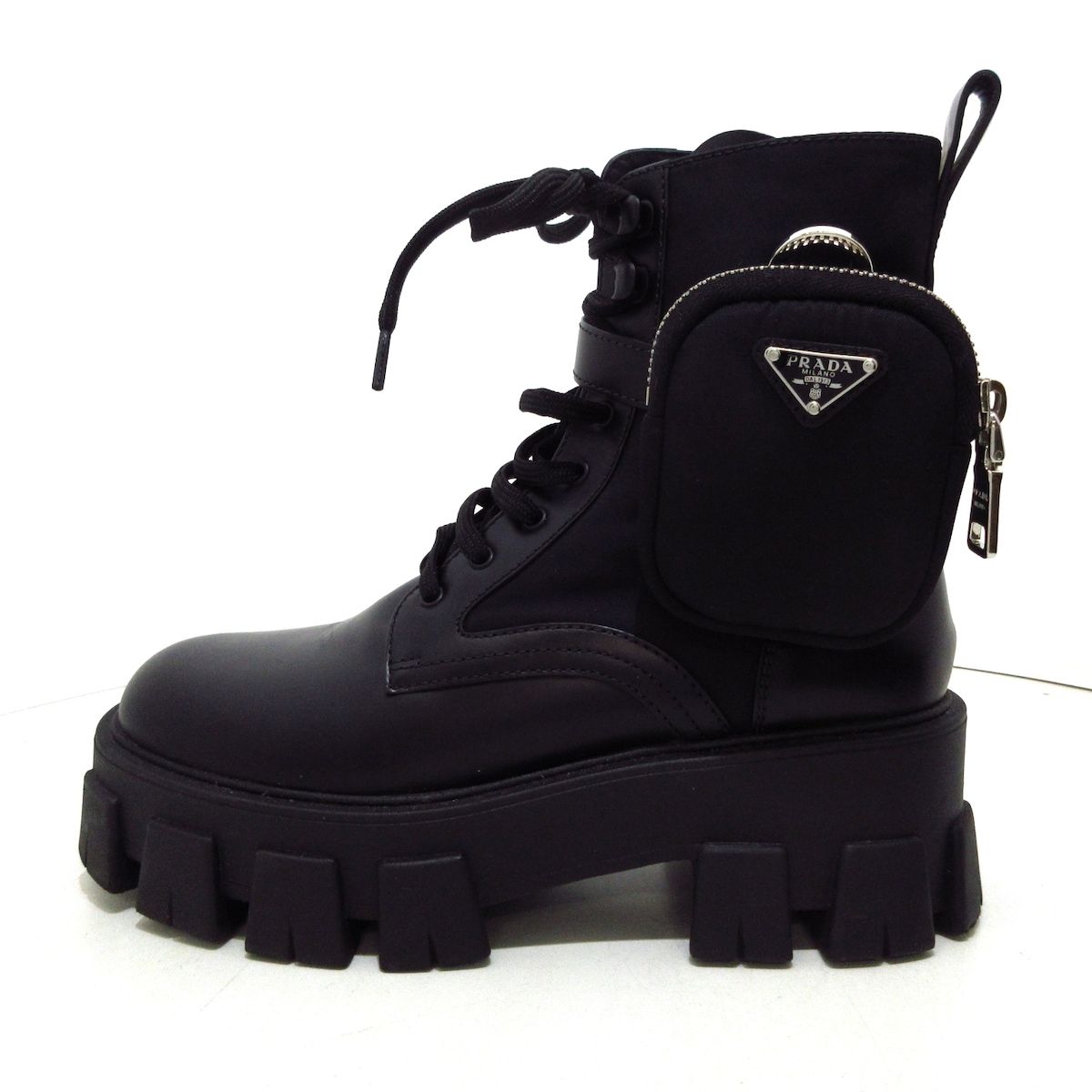 PRADA スタッズブーツ 36 PRADA ブーツ 黒 スタッズ 美品 サイズ36