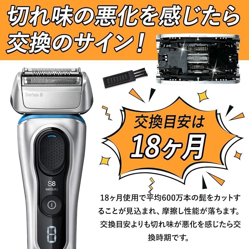 Braun S8 メンズ電気シェーバー 充電器付き Braun S8 メンズ電気