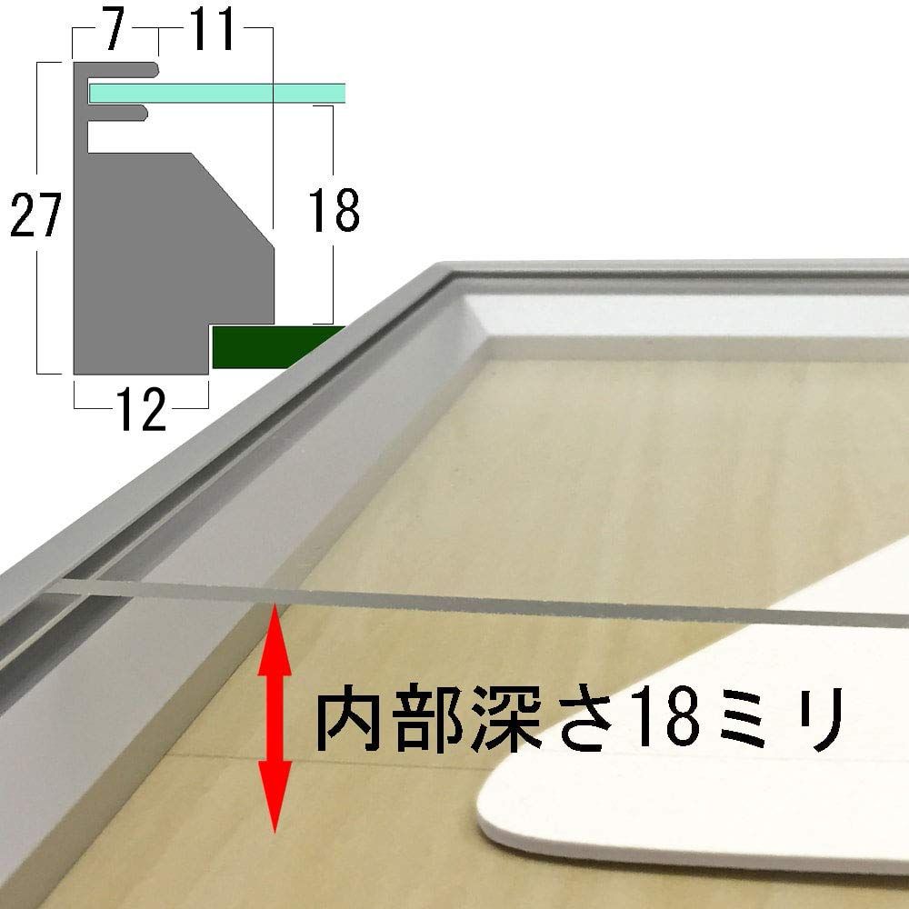 シルバー×背景 白木目