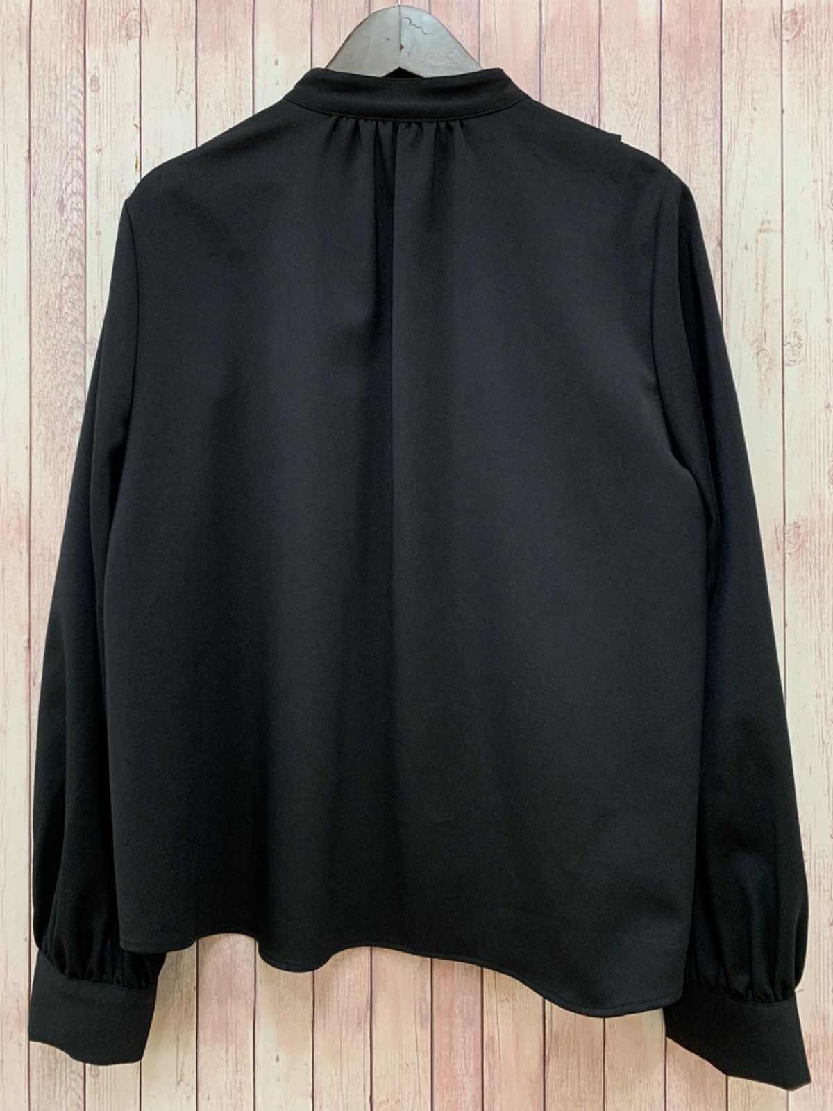 UNITED TOKYO◆長袖ブラウス/バンドカラー/FREE/ポリエステル/BLK/142200007 ☆UNITED TOKYO GIFU ユナイテッドトウキョウ 長袖ブラウス FREE