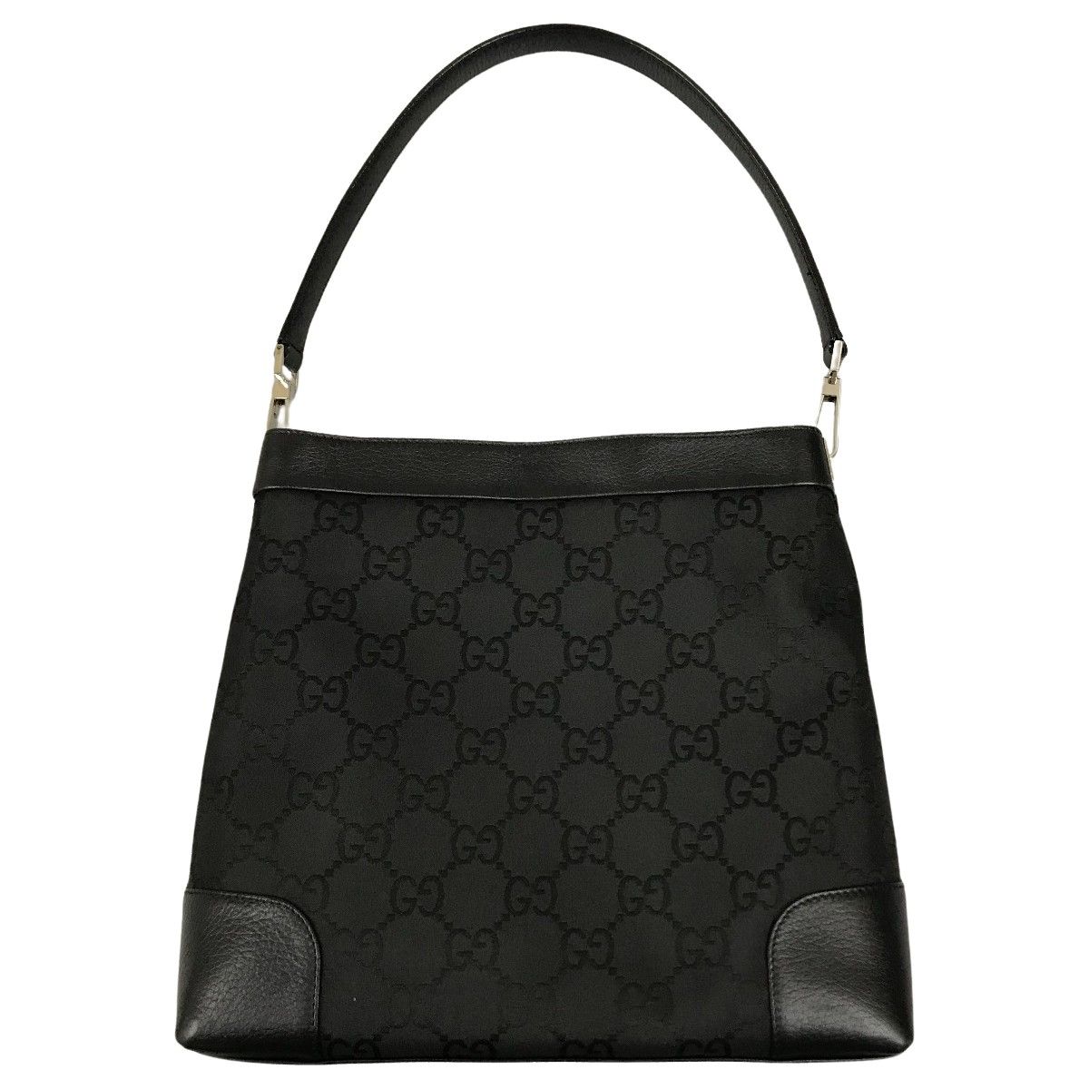 GUCCI グッチ ワンショルダーバッグ GG柄 ナイロン×レザー 143745  