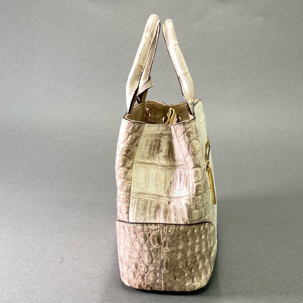 バッグ 【極美品】 COCOCELUX GOLD 2way ショルダーバッグ クロコ