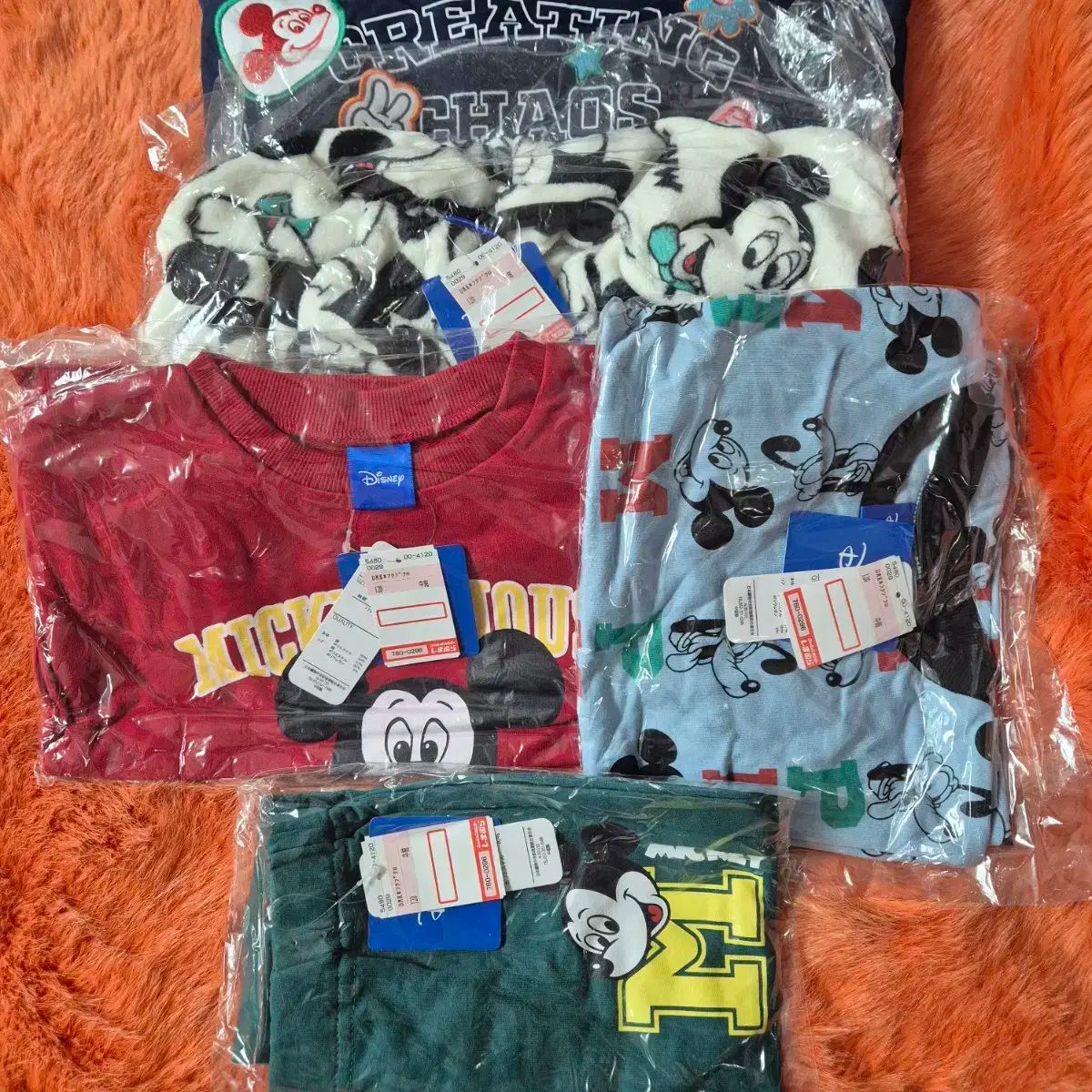Disney ディズニー ミッキーマウス 秋冬 セット キッズ 120