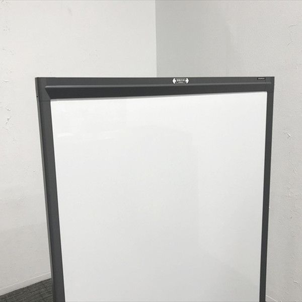 ホワイトボード 脚付 両面式 縦型 クレボ オカムラ グレー