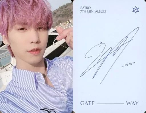 中古】コレクションカード(男性) ASTRO/ラキ(Rocky)/裏面印刷サイン