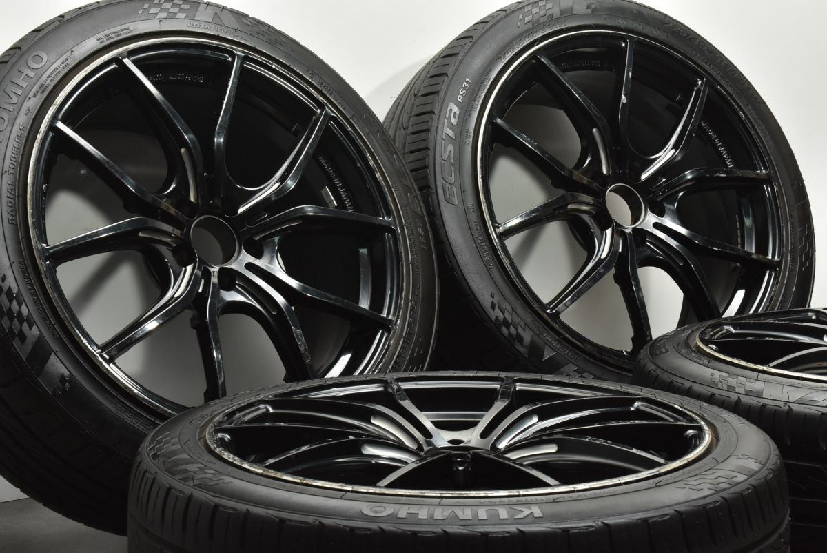 RAYS レイズ グラムライツ 57FXX 18in 8J 8.5J 45 PCD114.3 クムホ 225 45R18 レクサス GS クラウン マークX スカイライン