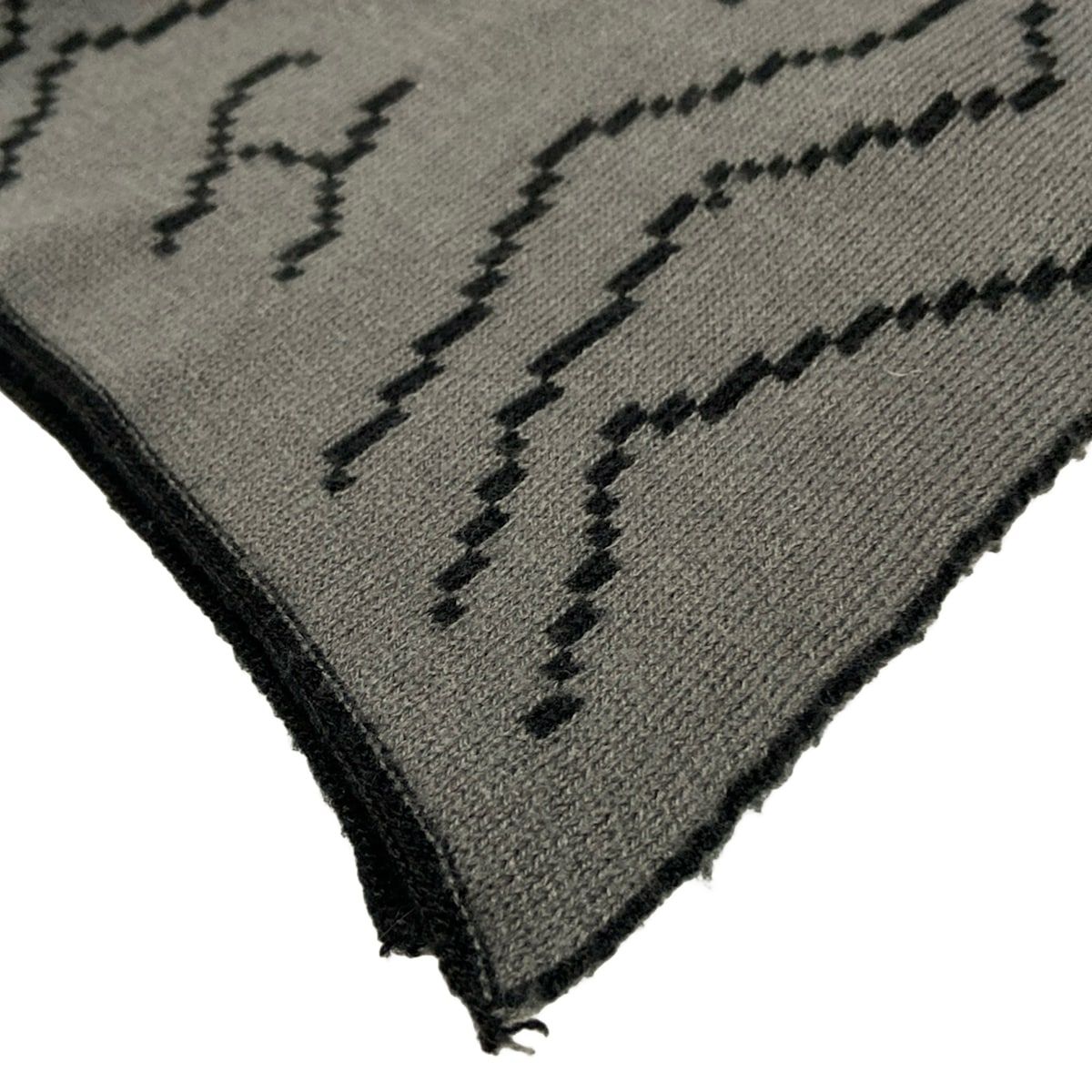 黒×グレー ウール